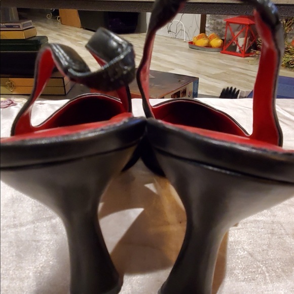 VINTAGE GOLD or BLACK SLING BACK GELLER II Collection 8M - Picture 11 of 15